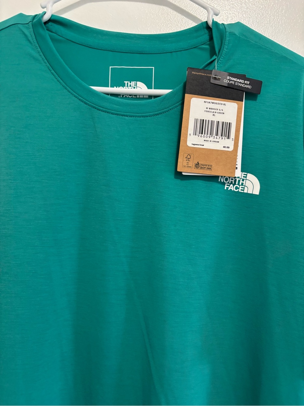 The North Face Men’s Teal Short Sleeve Crew Tee
